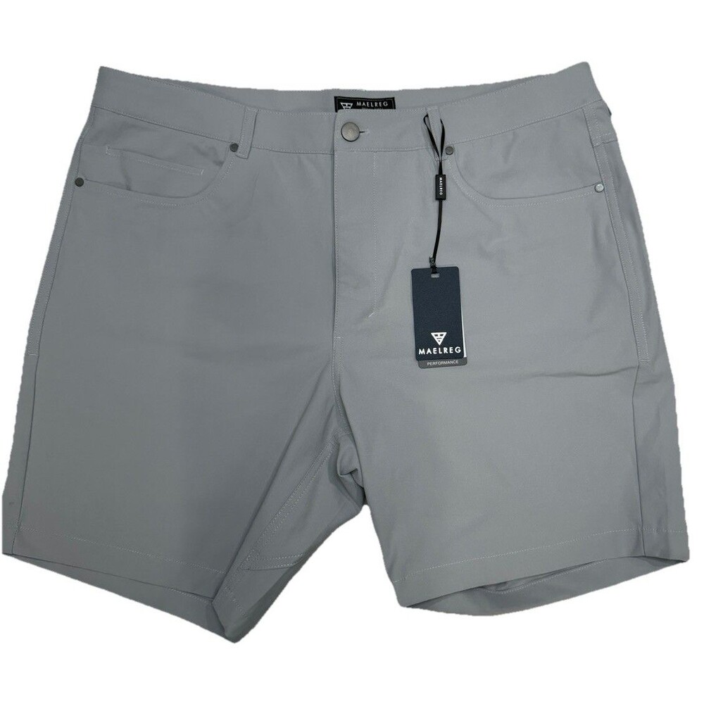 Maelreg Performance Grey Proflex Golf Sports Shorts Size 36x7